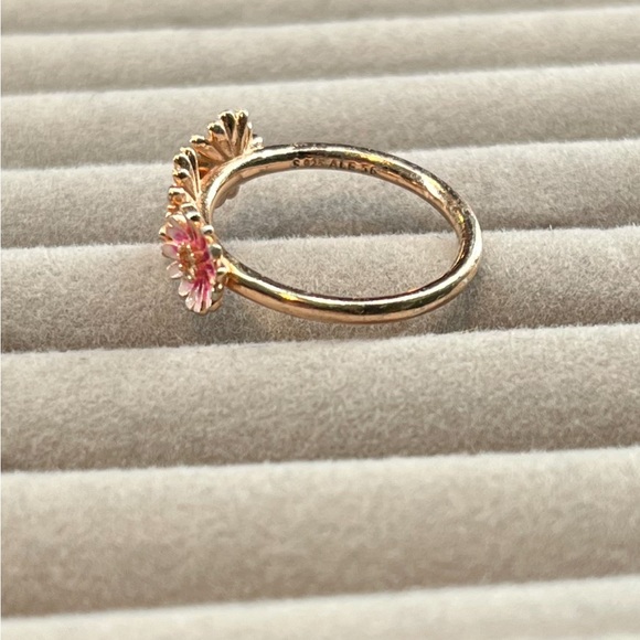 PANDORA Pink Daisy Trio Ring - Picture 2 of 2